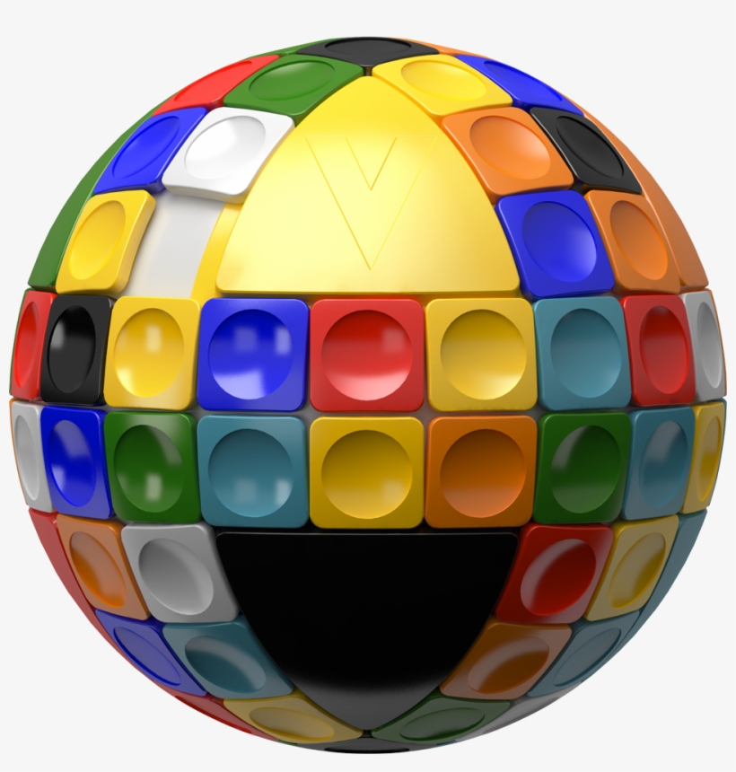 V-sphere's Ease Of Scramble Via The Rotation Of Its - V-sphere Spherical 3d Sliding Puzzle - Brain Teaser, transparent png download
