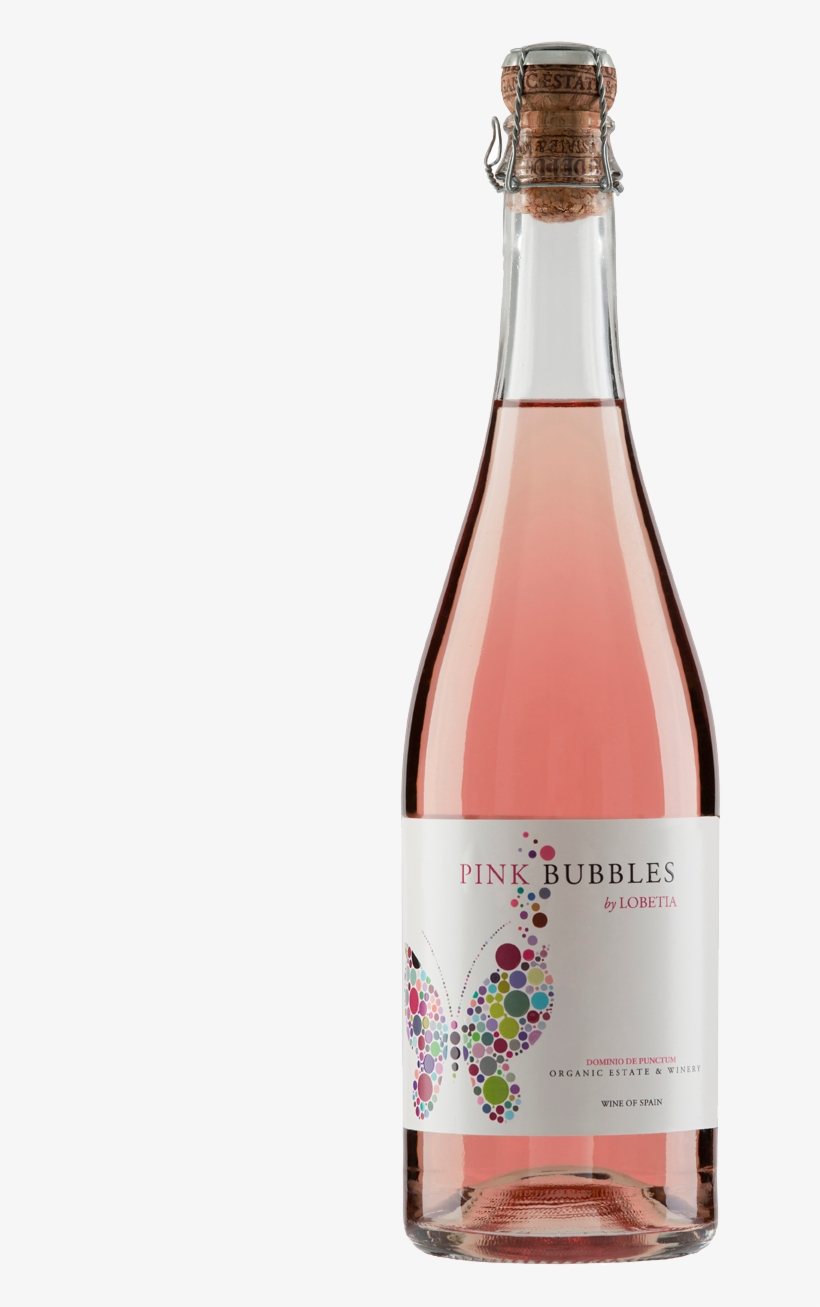 Pink Bubbles - Pink Wine With Bubbles, transparent png download