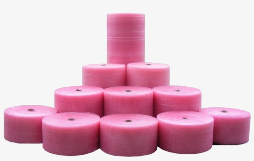 Pink Bubble Wrap - Electrostatics, transparent png download
