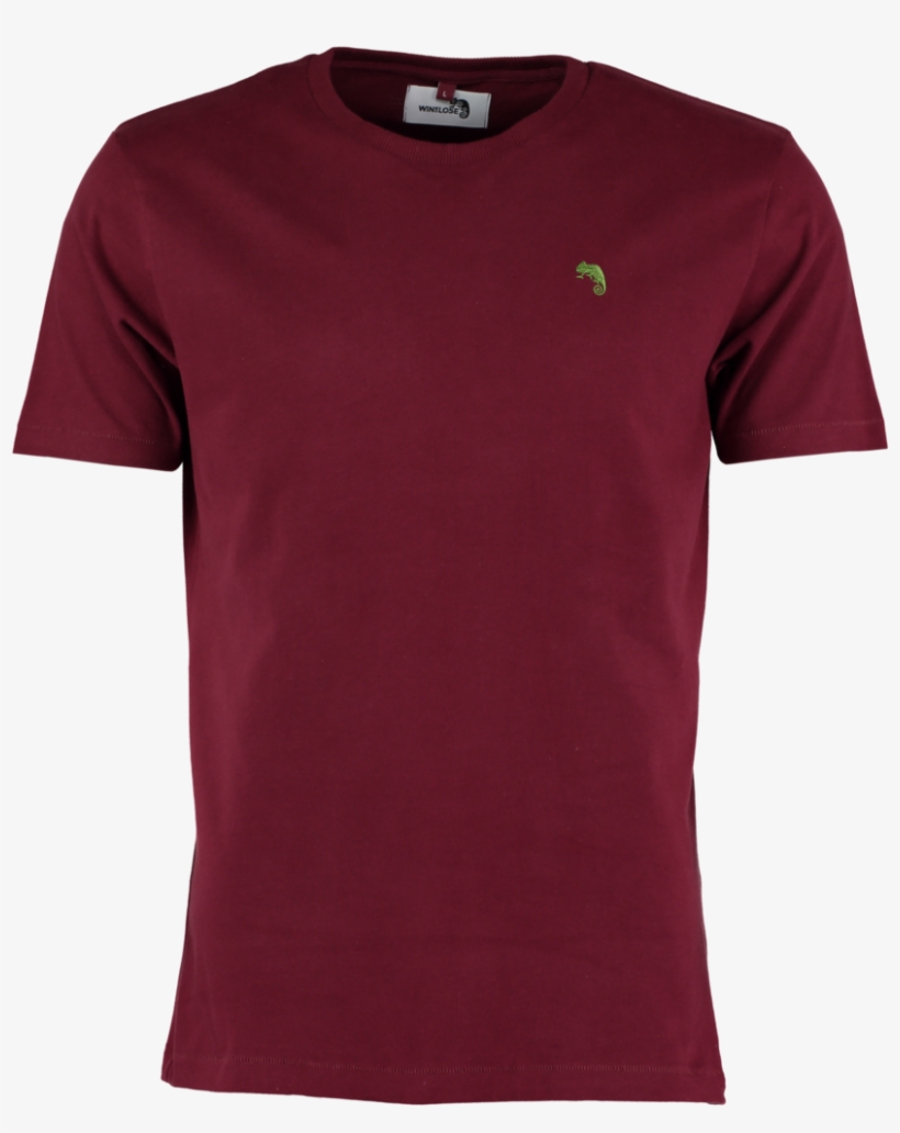 Plain Brushed Cotton T Shirt - Cotton Burgundy T Shirt, transparent png download