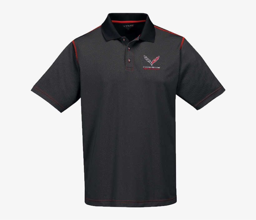 Carbon Fiber/red Moisture Wick Corvette Racing Polo - Alienware Polo Shirt, transparent png download