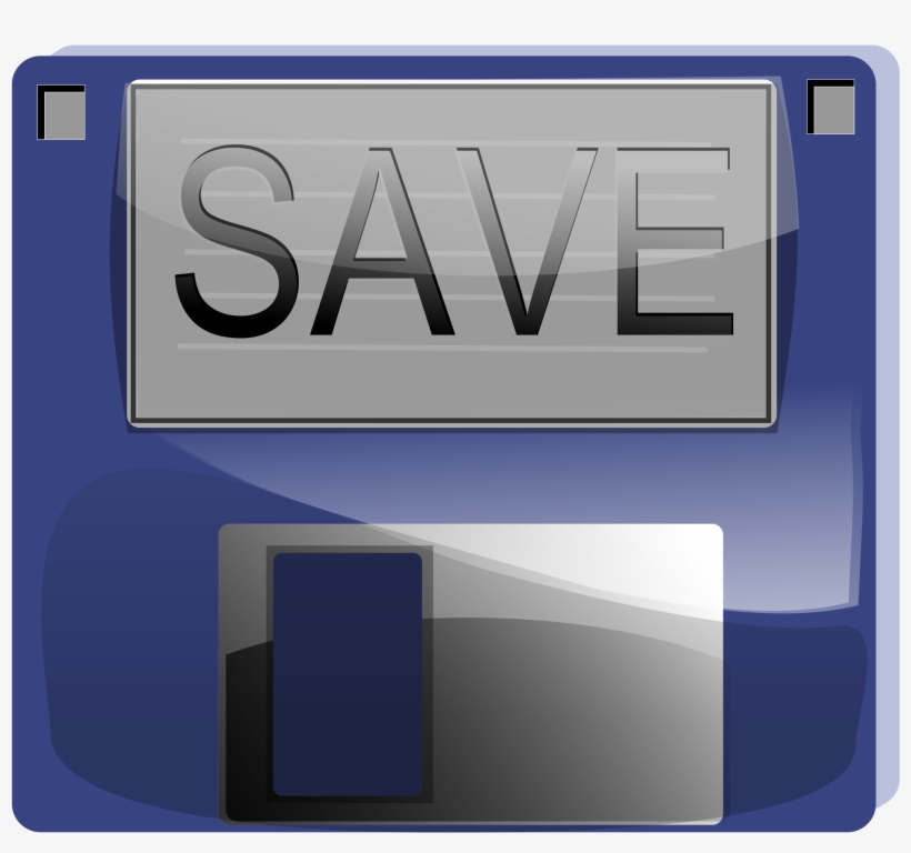 Save Button Png Background - Floppy Disk, transparent png download