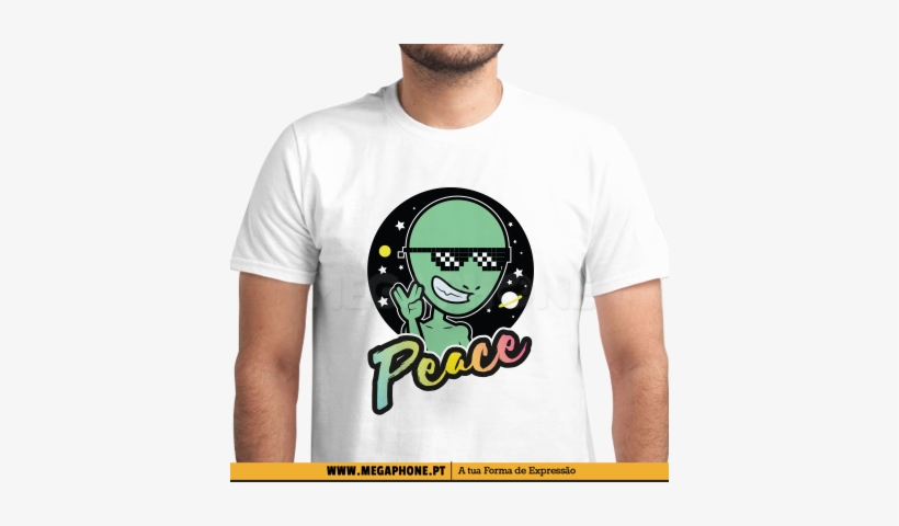 Peace Alien Shirt - Melhor Pai Do Mundo Png, transparent png download