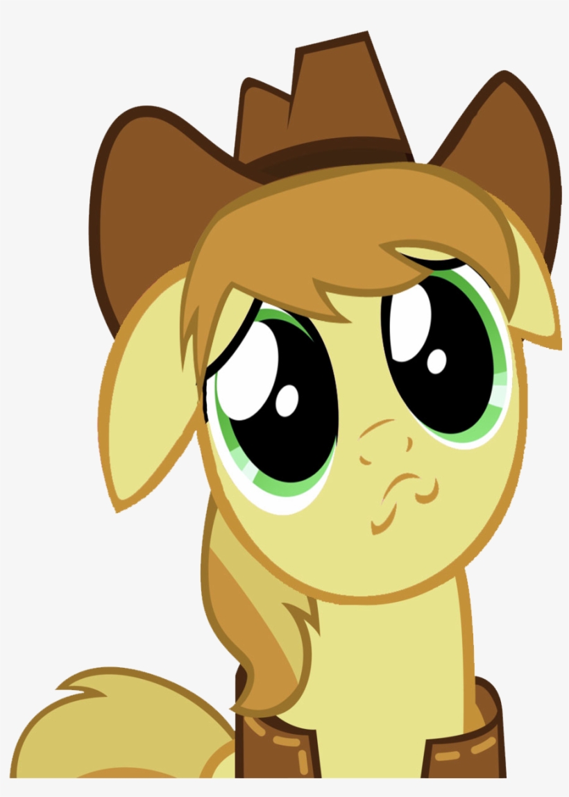Braeburn Puppy Face By Candys Killer-d4qamgp - Braeburn Mlp Sad, transparent png download