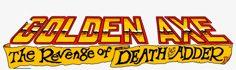 Golden Axe Revenge Of Death Adder Logo, transparent png download