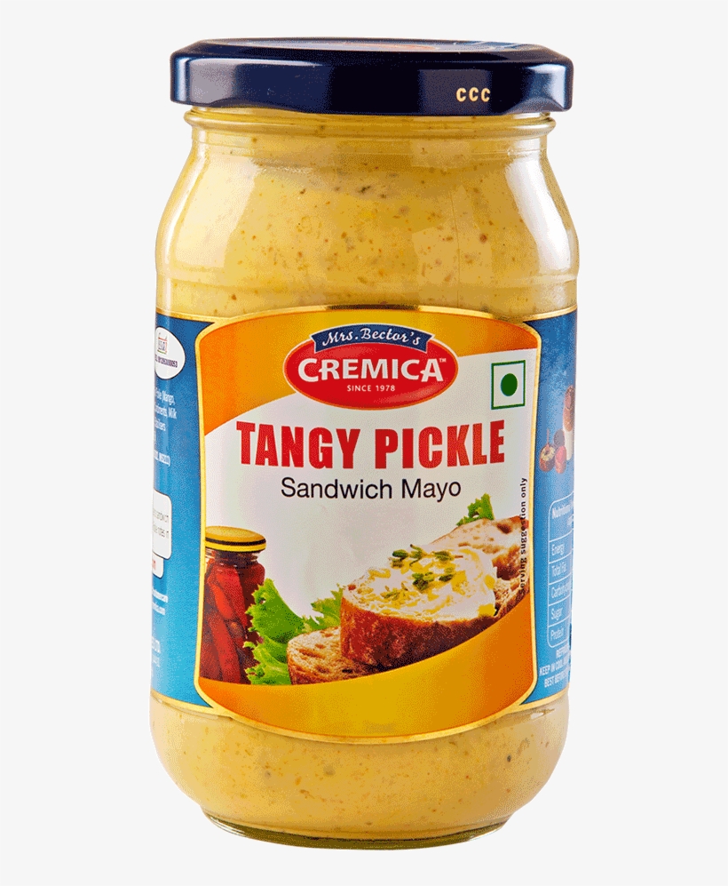 Tangy Pickle Sandwich Mayo - Cremica Tangy Pickle Sandwich Mayo 375gms, transparent png download