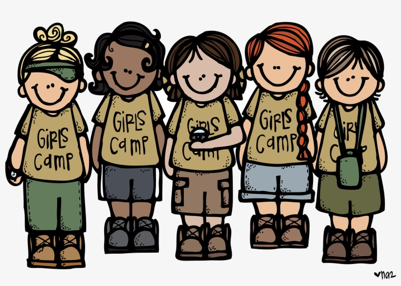 Camp Clipart Melonheadz - Girls Camp Clipart, transparent png download