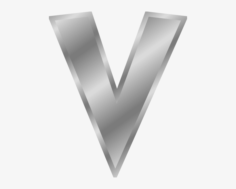 Free Png Effect Letter Alphabet Png Images Transparent - Letra V Plata Png, transparent png download