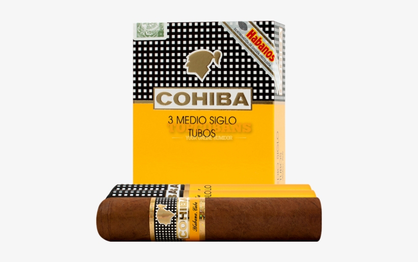 Cohiba Medio Siglo Tubos Box Of - Cohiba Medio Siglo Tubos, transparent png download