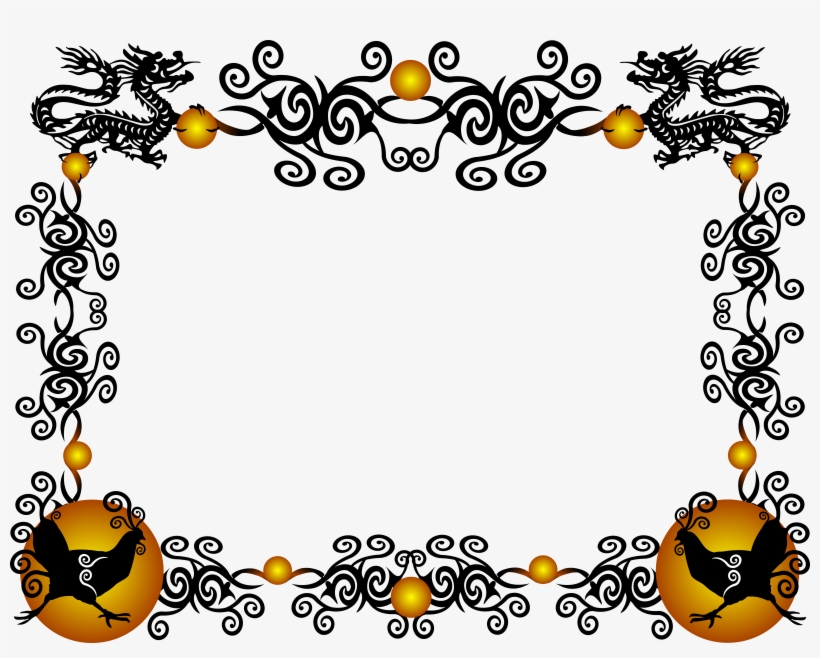 Chinese New Year Clipart Borders - Chinese New Year 2018 Border, transparent png download