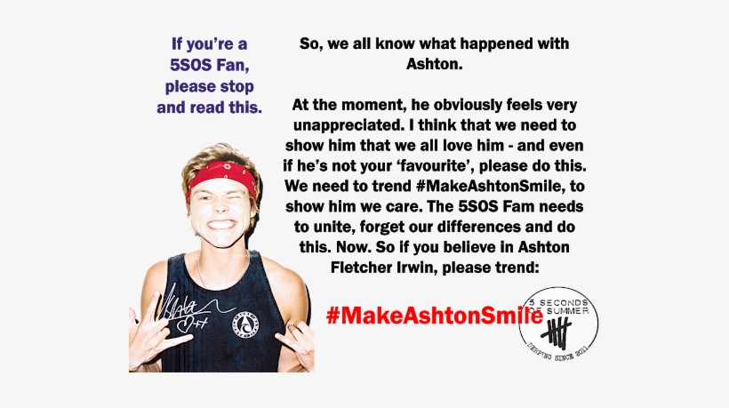 Photo - Ashton Irwin Wearing A Bandana, transparent png download