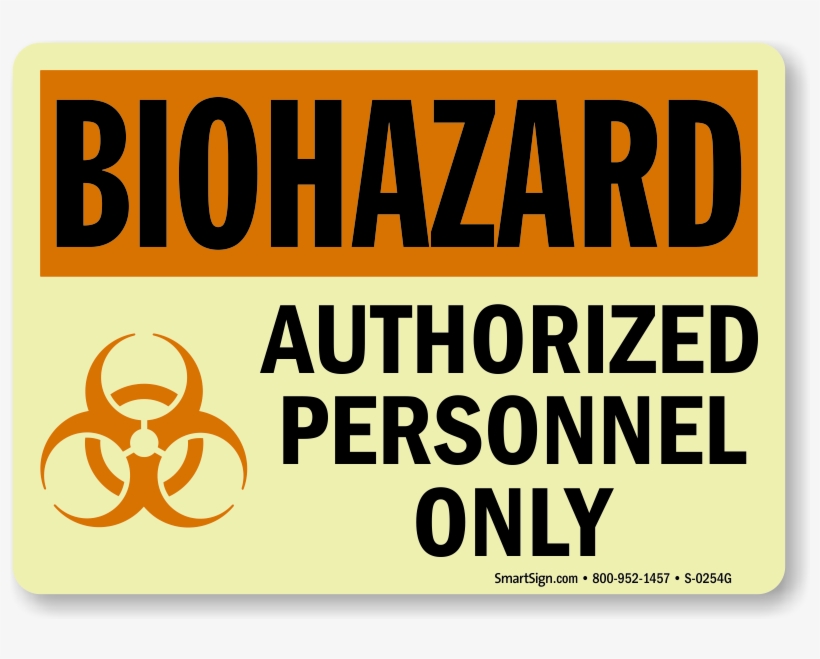 Zoom - Buy - Biohazard Authorized Personnel Only, transparent png download