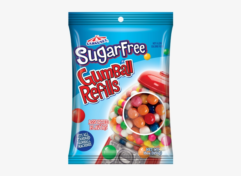 Share - Carousel Gumballs Sugar Free 16oz (pack Of 12), transparent png download