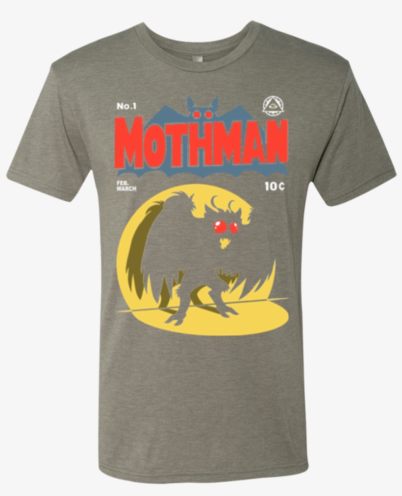 Mothman Men's Triblend T-shirt - Mothman Art, transparent png download