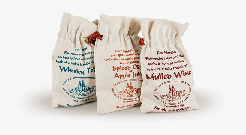 Mulled Spices In Cotton Bags - Make Your Own Festive Drink Gift, transparent png download