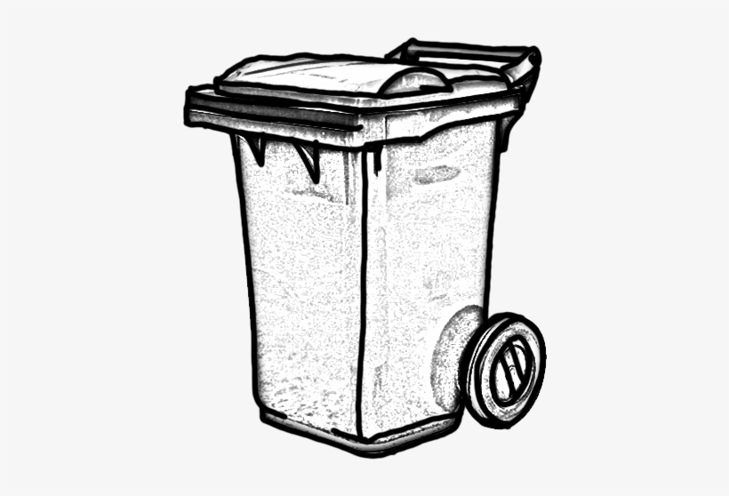 240 Litre Wheelie Bin - Waste Container, transparent png download