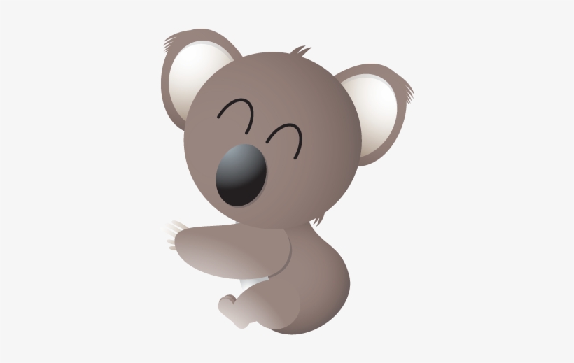 Kids Happy Koala Bear Wall Sticker - Calm Coala Bag, Adult Unisex, Natural And Hunter, transparent png download