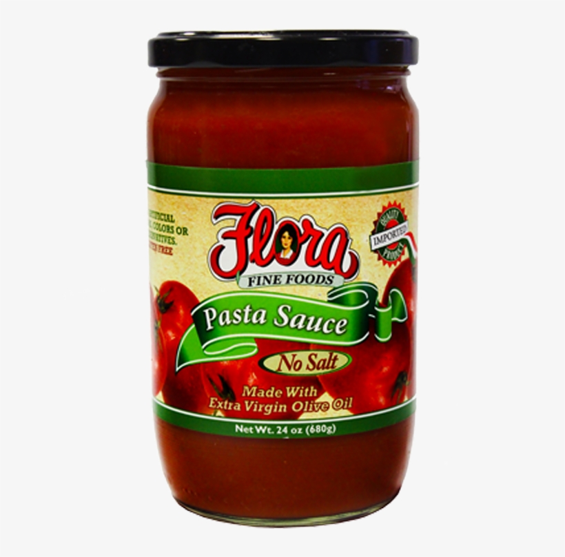 No Salt Added Pasta Sauce - Flora Foods, transparent png download