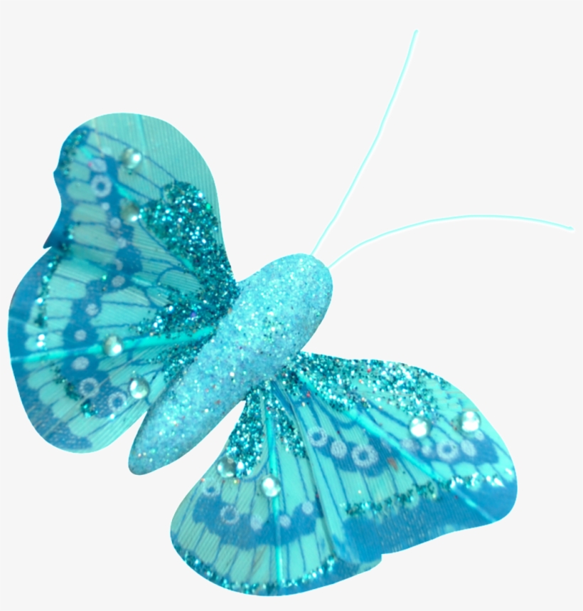 Hand Painted Blue Butterfly Png Transparent - Portable Network Graphics, transparent png download