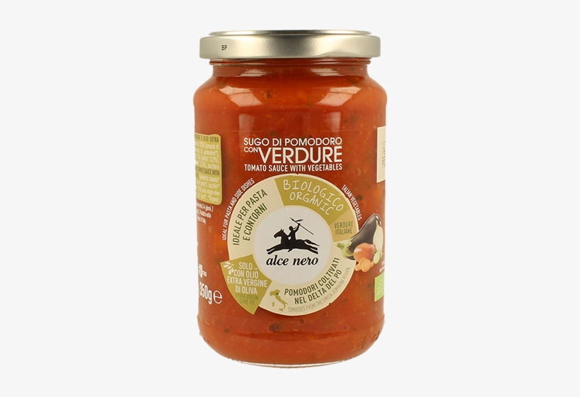 Organic Tomato And Vegetable Sauce - Alce Nero Pesto Bazyliowe Z Tofu Wegańskie Bio, transparent png download