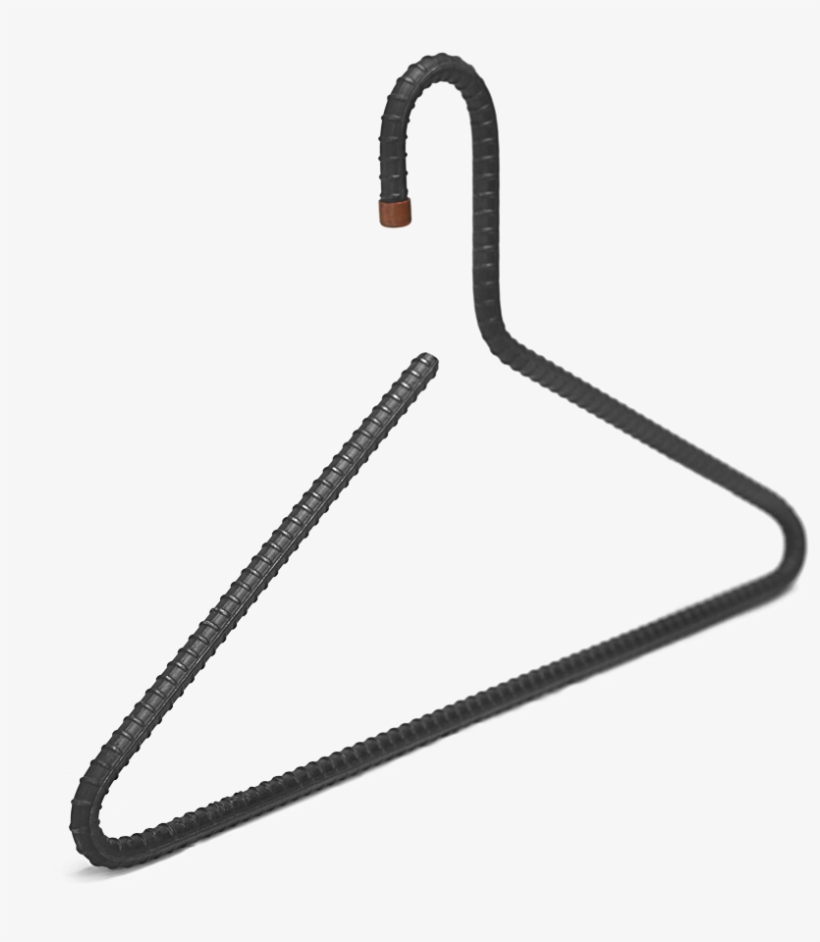 Free Download Black Metal Hangers Clipart Clothes Hanger - Wire Hanger, transparent png download