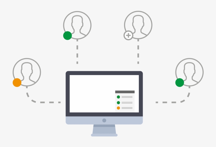 Add Contacts, Know When They Are Available And Share - Diagram, transparent png download