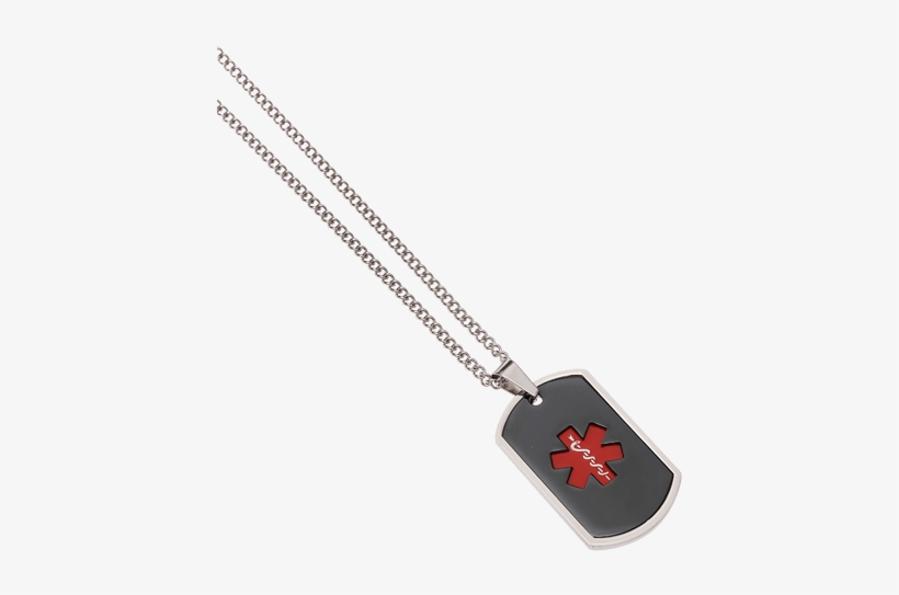 Blank Stainless Steel Dog Tag Obsidian Red, transparent png download