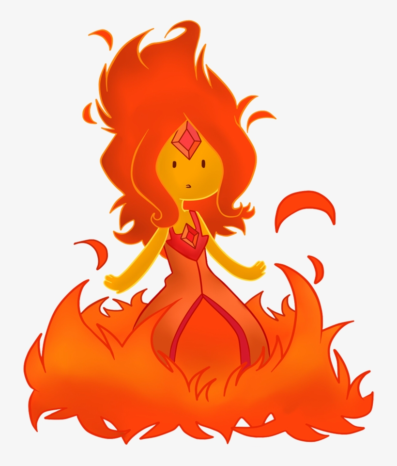 Flame Princess By Cris Uchiha-d53nwju - Hora De Aventura Reina De Fuego, transparent png download
