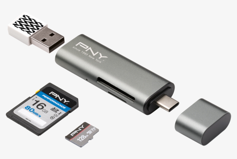 /data/products/article Large/941 20170731175358 - Pny Card Reader - External - 3 In 1, transparent png download