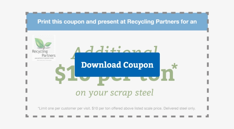 Scrap Metal Prices Nashville Coupon - Printing, transparent png download
