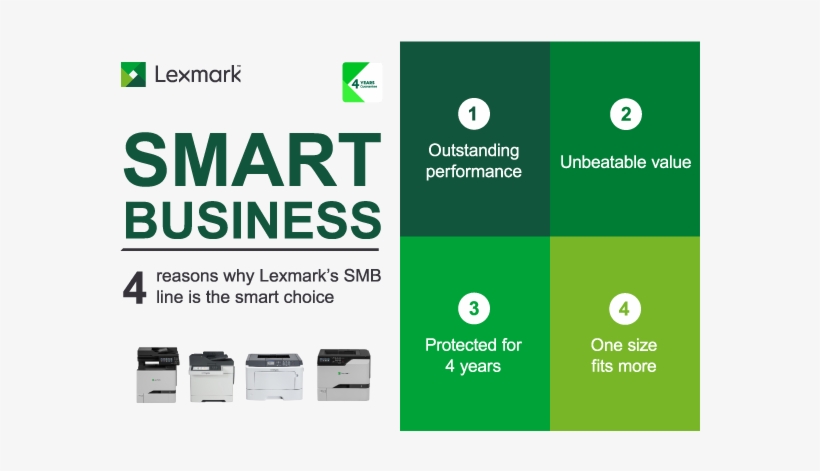Lexmark's Range Of Intelligent Laser Printers And Mfps - Lexmark, transparent png download