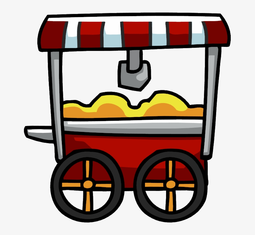 Popcorn Clipart Popcorn Cart - Popcorn Cart Clipart Png, transparent png download