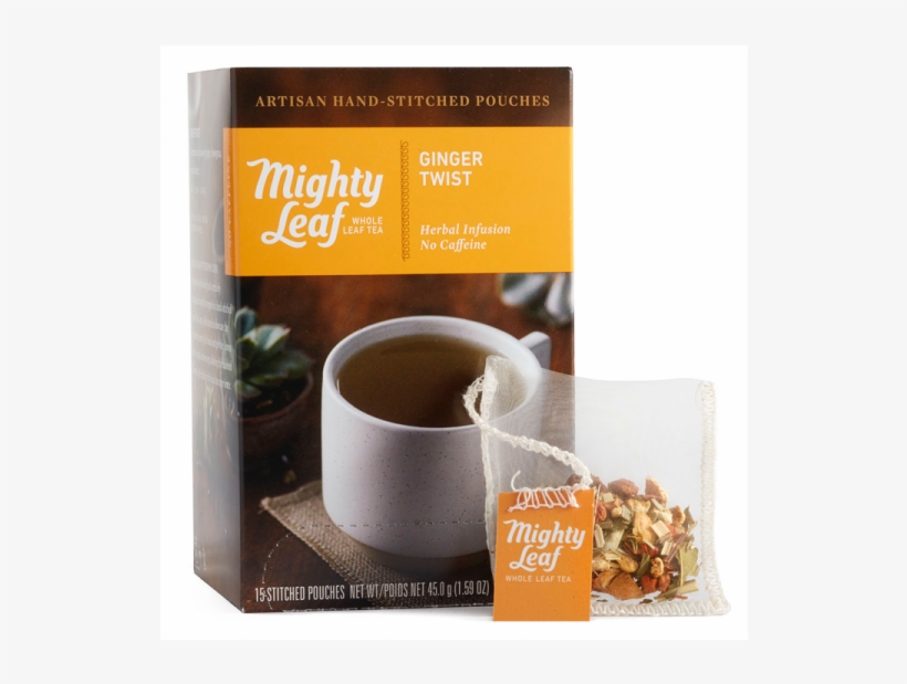 15 Count Box - Mighty Leaf - White Tea White Orchard - 15 Tea Bags, transparent png download