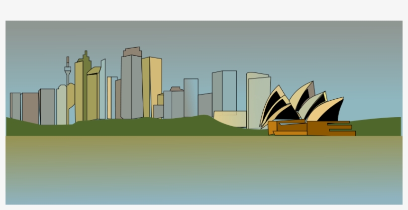 How To Set Use Sydney Skyline Svg Vector - Sydney, transparent png download