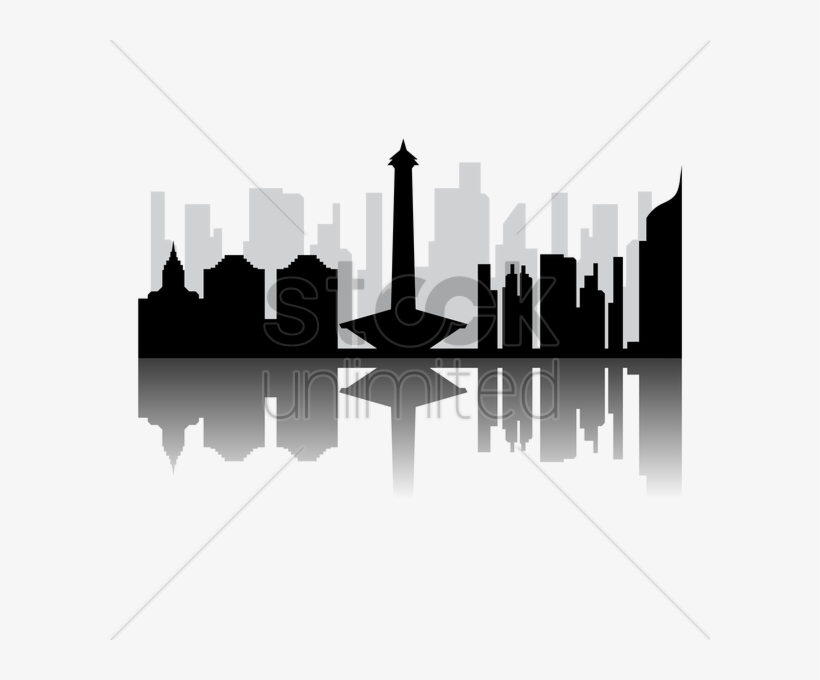 Indonesia Vector Png Clipart Indonesia Silhouette - Indonesia Landmark Vector Png, transparent png download