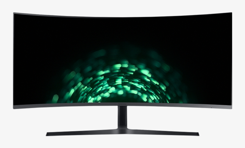 Samsung 2k Display 34 Inch Curved Ribbon Fish Screen - Led-backlit Lcd Display, transparent png download