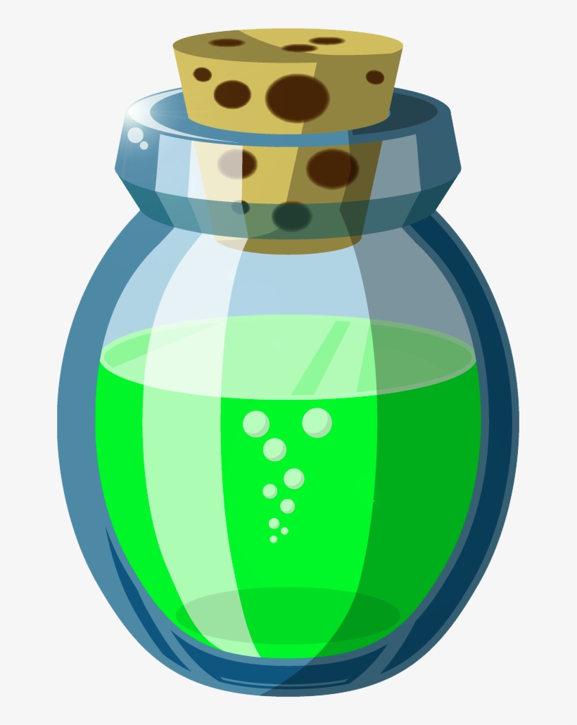 Green Fireball Png Download - Zelda Green Potion, transparent png download