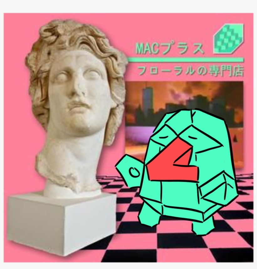 View Wat , - Redbubble Floral Shoppe Macintosh Plus Scarf, transparent png download