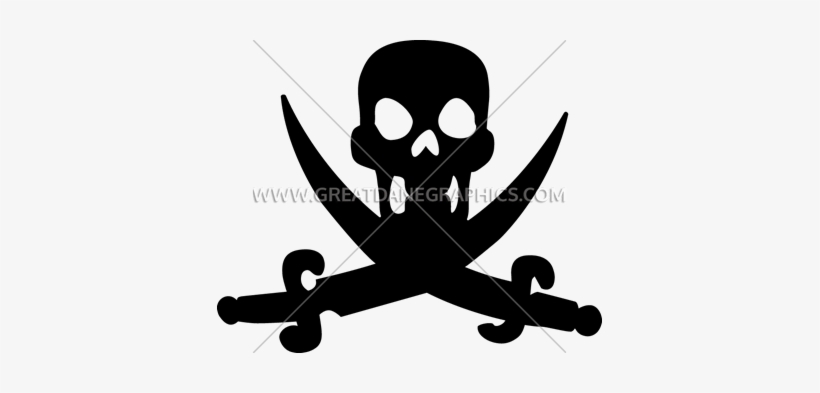 Scull & Cross Swords - Emblem, transparent png download