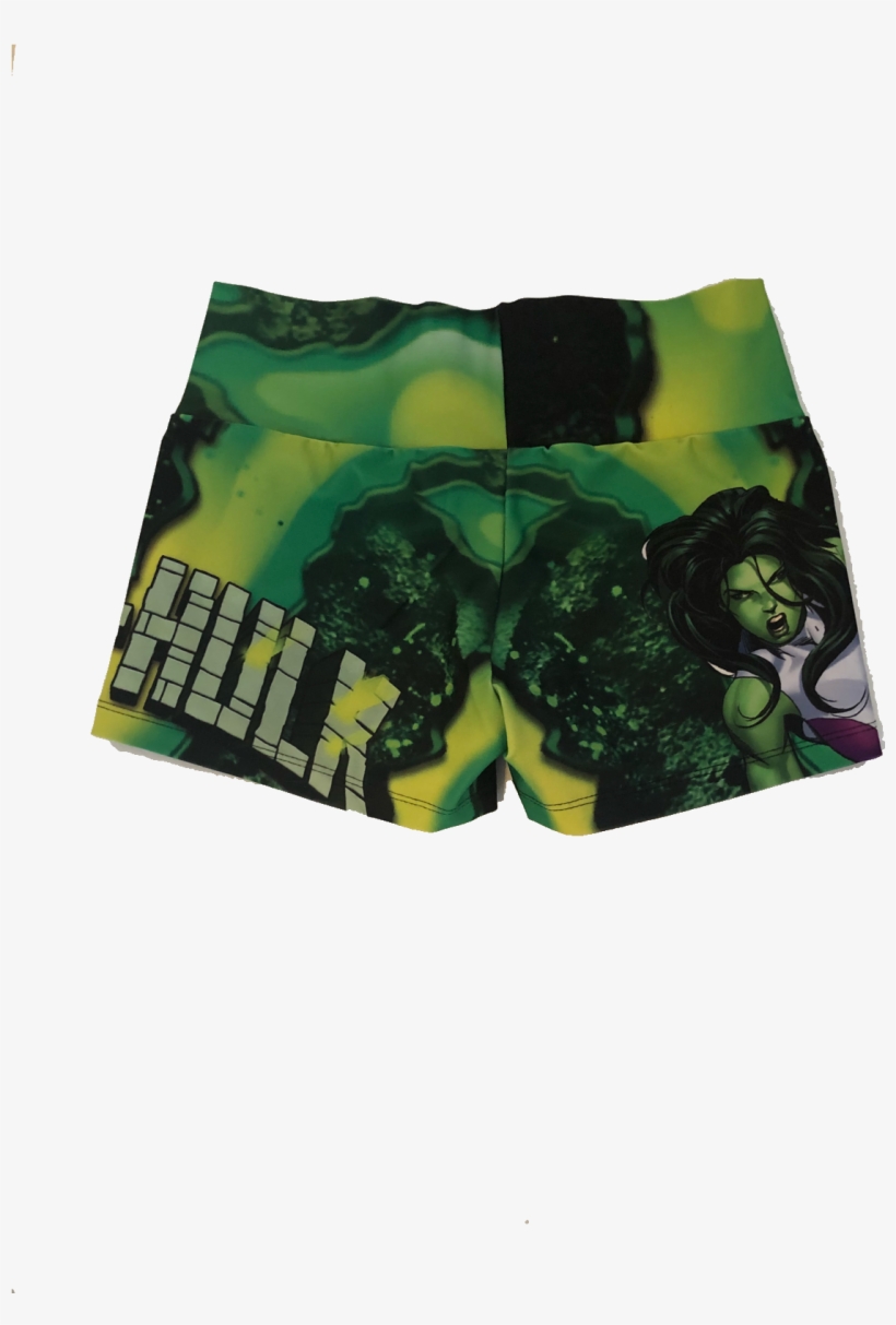 She Hulk Shorts - Board Short, transparent png download