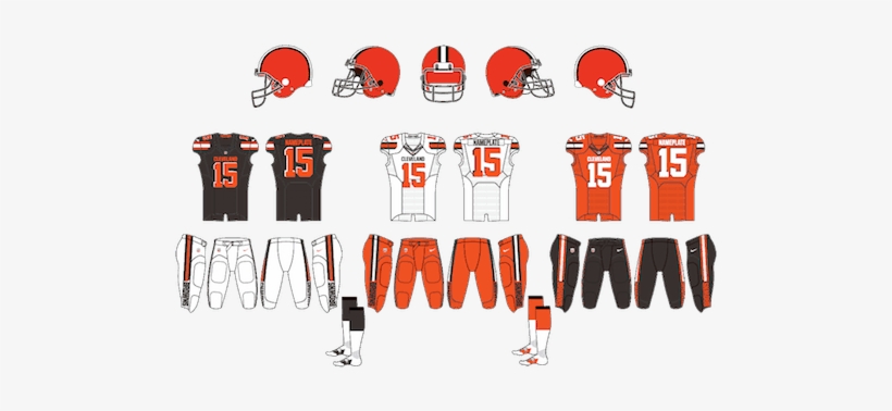 Current Cleveland Browns Uniforms - Cleveland Browns, transparent png download