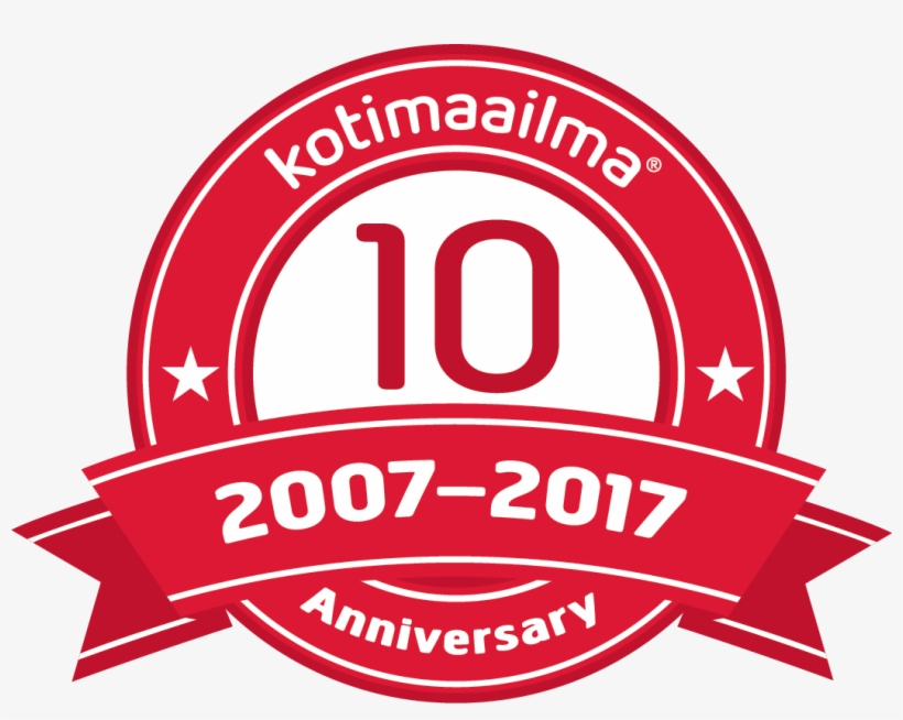Kotimaailma's 10 Year Anniversary - 10 Years Anniversary, transparent png download