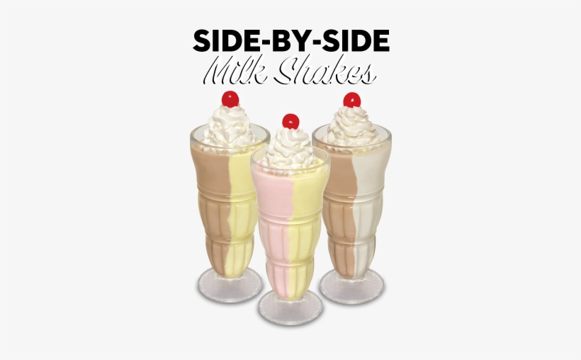 Steak And Shake Side By Side Milkshake, transparent png download