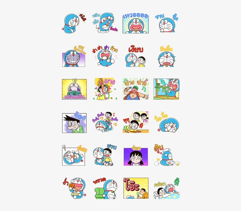 Doraemon Animated Onomatopoeia - Sticker Quest All Stickers, transparent png download