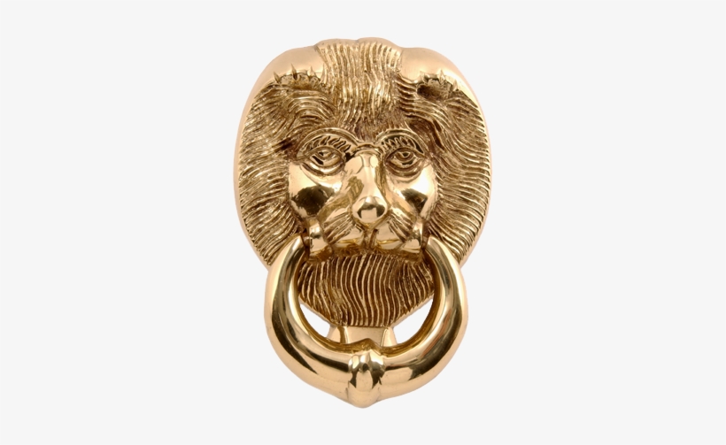4” Lions Head Door Knocker - Lion, transparent png download