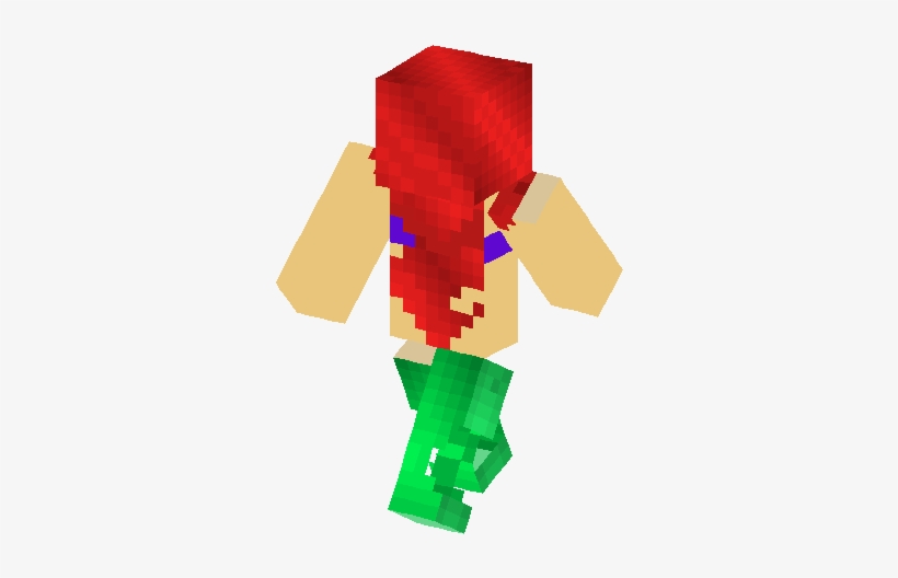 Minecraft Skins Mermaid Ariel, transparent png download