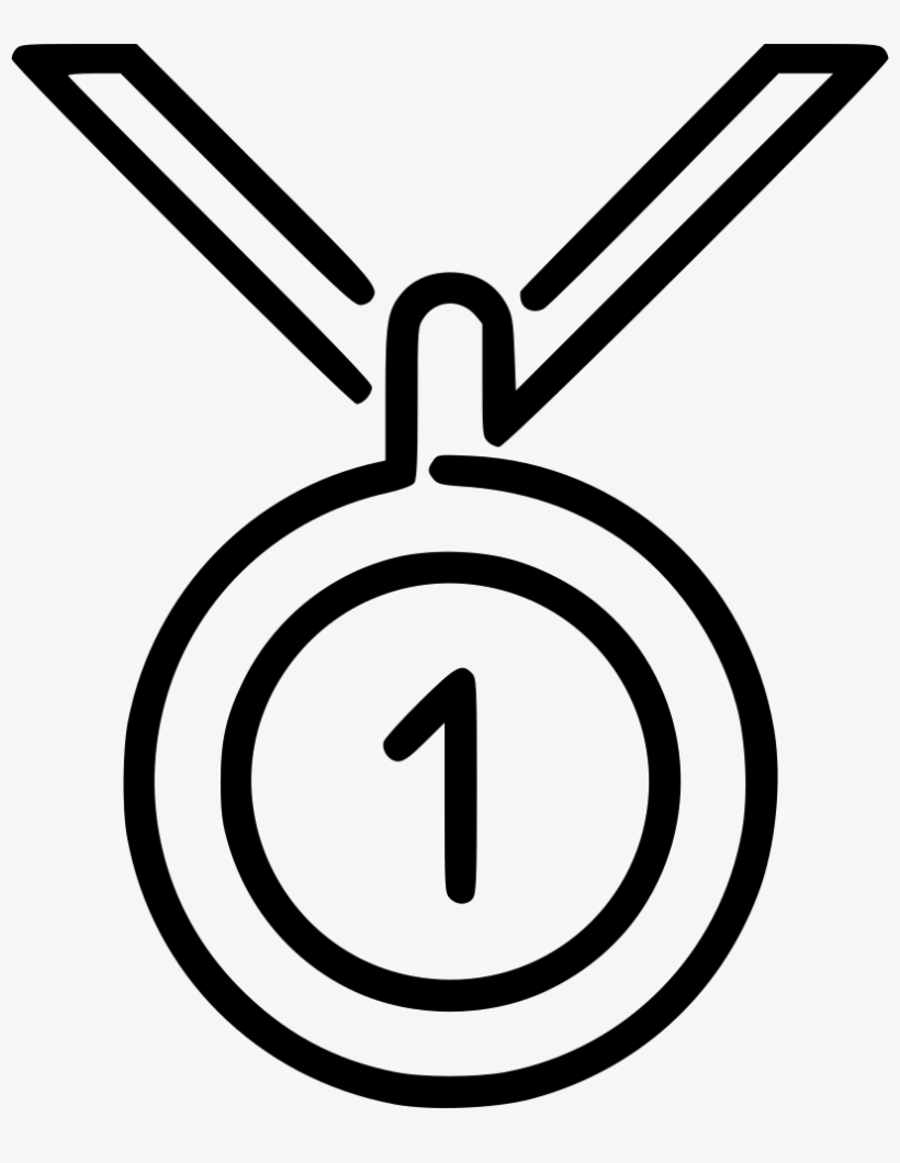Medal Winner Gold Award Numberone Comments - Animation, transparent png download