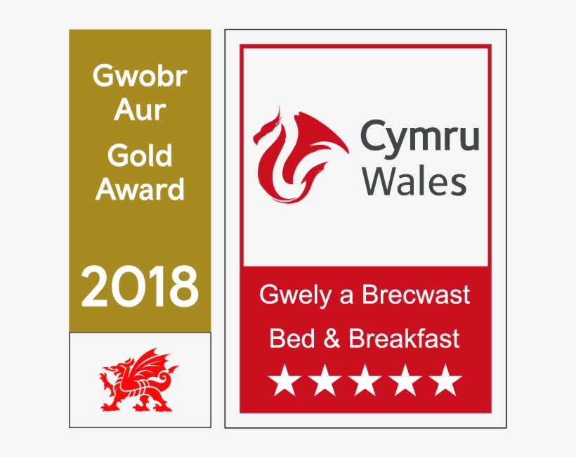 Our 5 Star Gold Award - Visit Wales, transparent png download