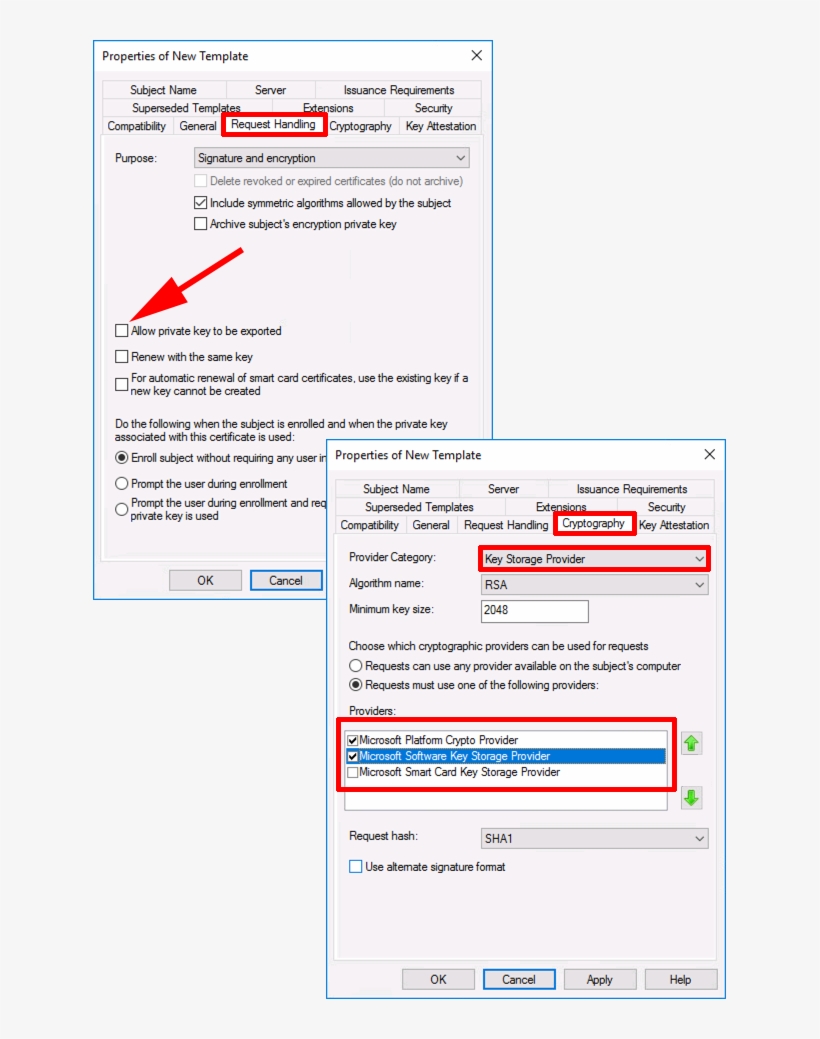 Vpn User Certificate Settings - Public Key Certificate, transparent png download