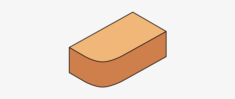1 Single Bullnose - Bullnose Brick, transparent png download